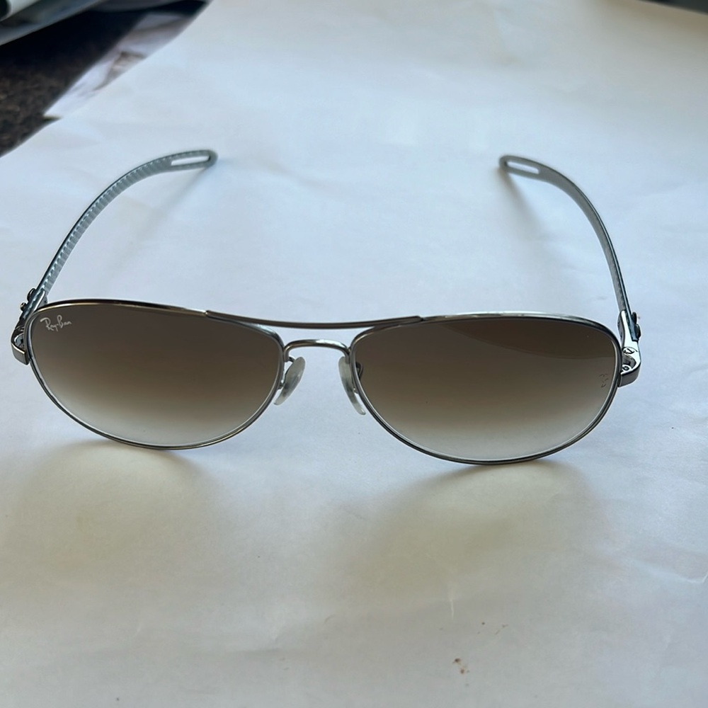 Men’s brown Ray Ban aviator sunglasses